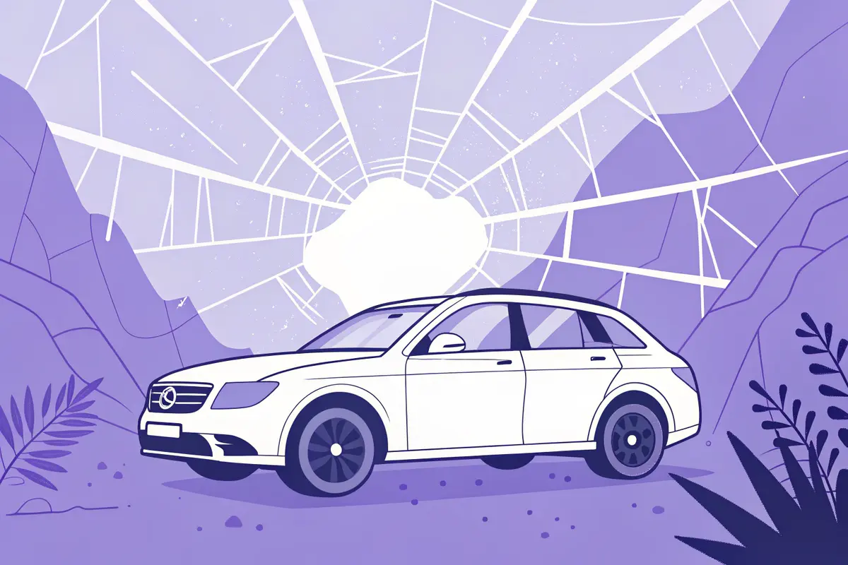 Pare-brise fissuré et contrôle technique : règles, risques et réparations