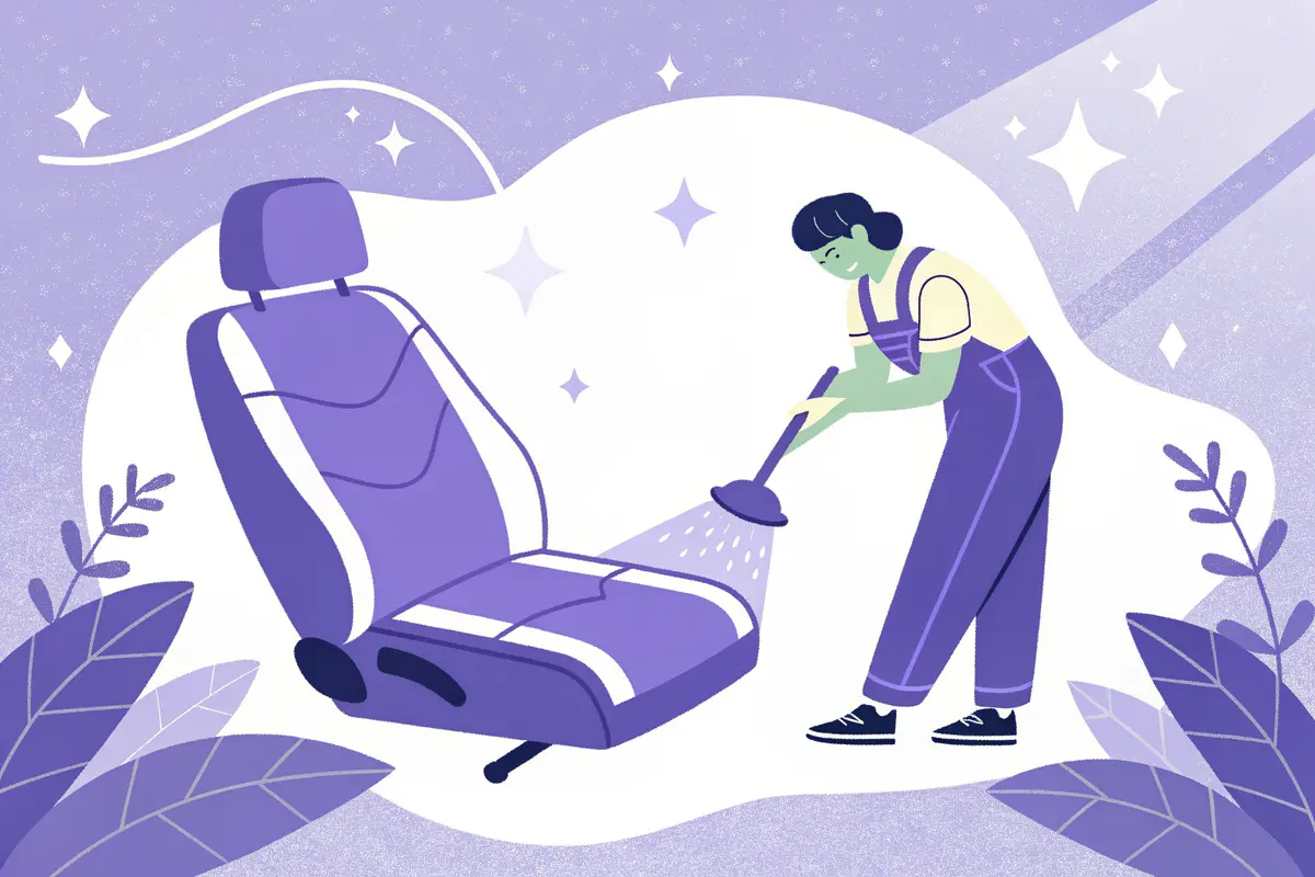 Recette de grand-mère pour nettoyer un siège de voiture en tissu sans l'abîmer